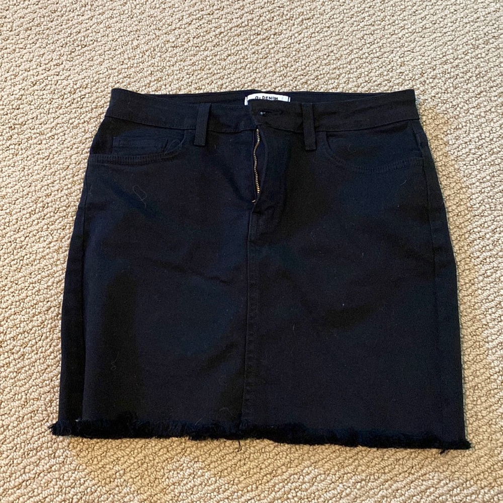 Black 02 denim skirt